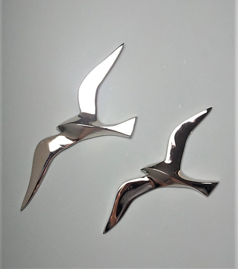 Möwen Wandhänger Silber im Set