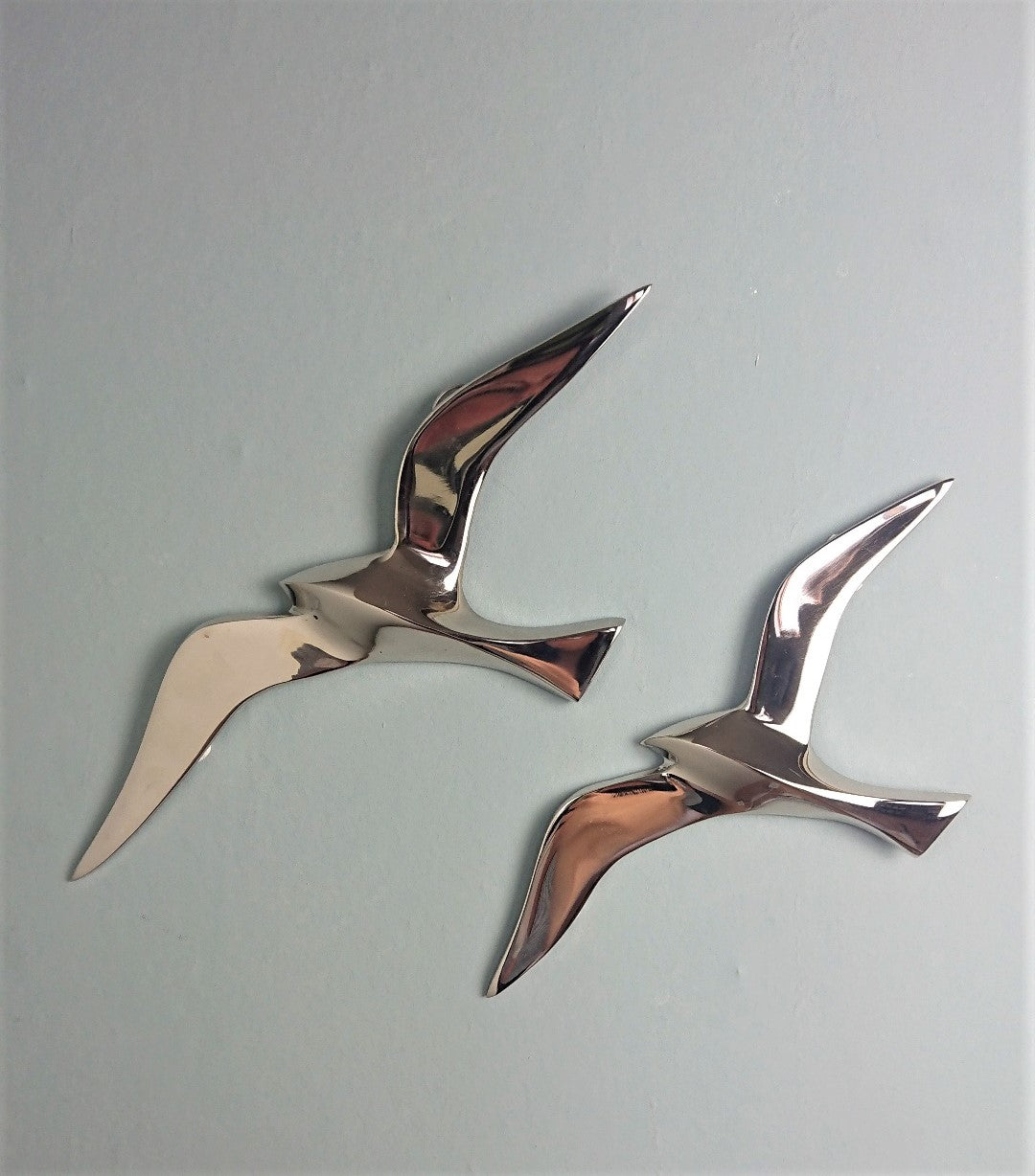 Möwen Wandhänger Silber im Set