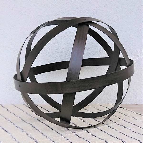 Metallkugel Garten Deko 30 cm aus Eisen