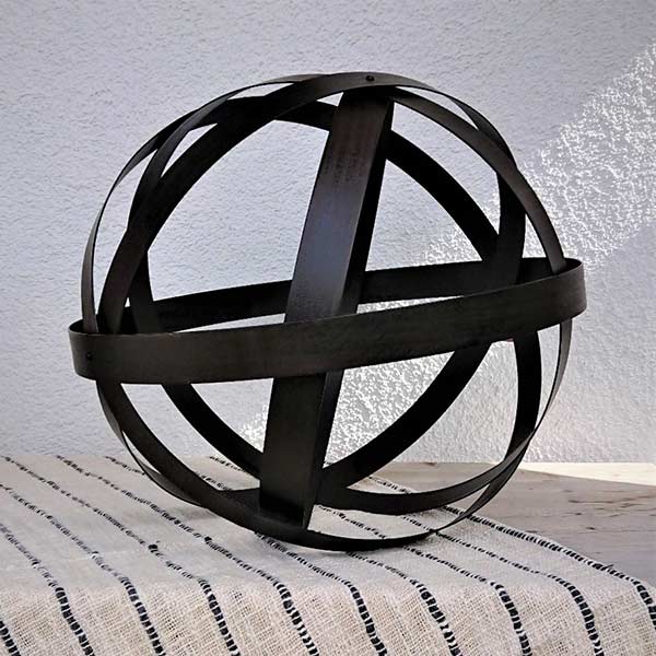 Metallkugel Garten Deko 30 cm aus Eisen