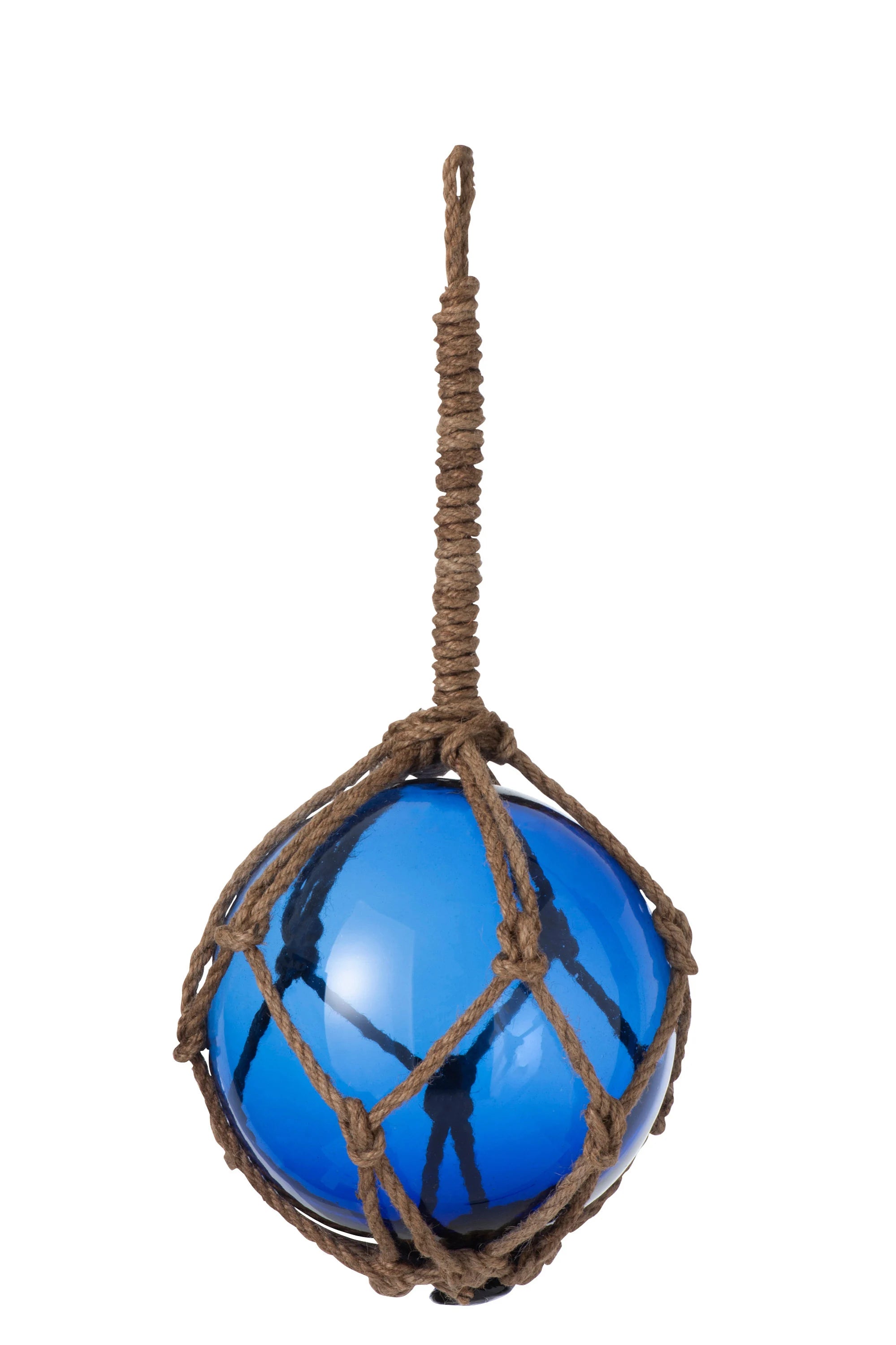 Fischerkugel Glas blau groß