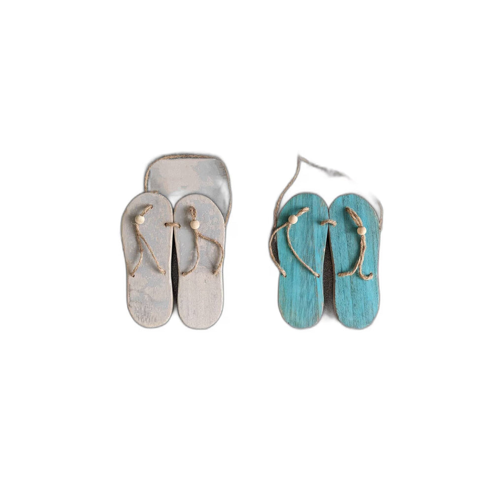 Strand Dekor Flip Flops hängend im Set