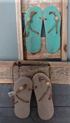 Strand Dekor Flip Flops hängend im Set