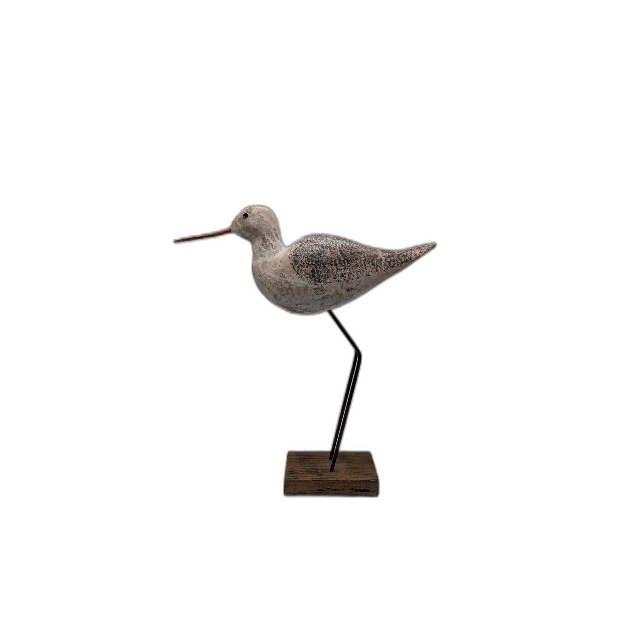 Holz Skulptur Möwe auf Sockel in drei Größen und Varianten zur Wahl