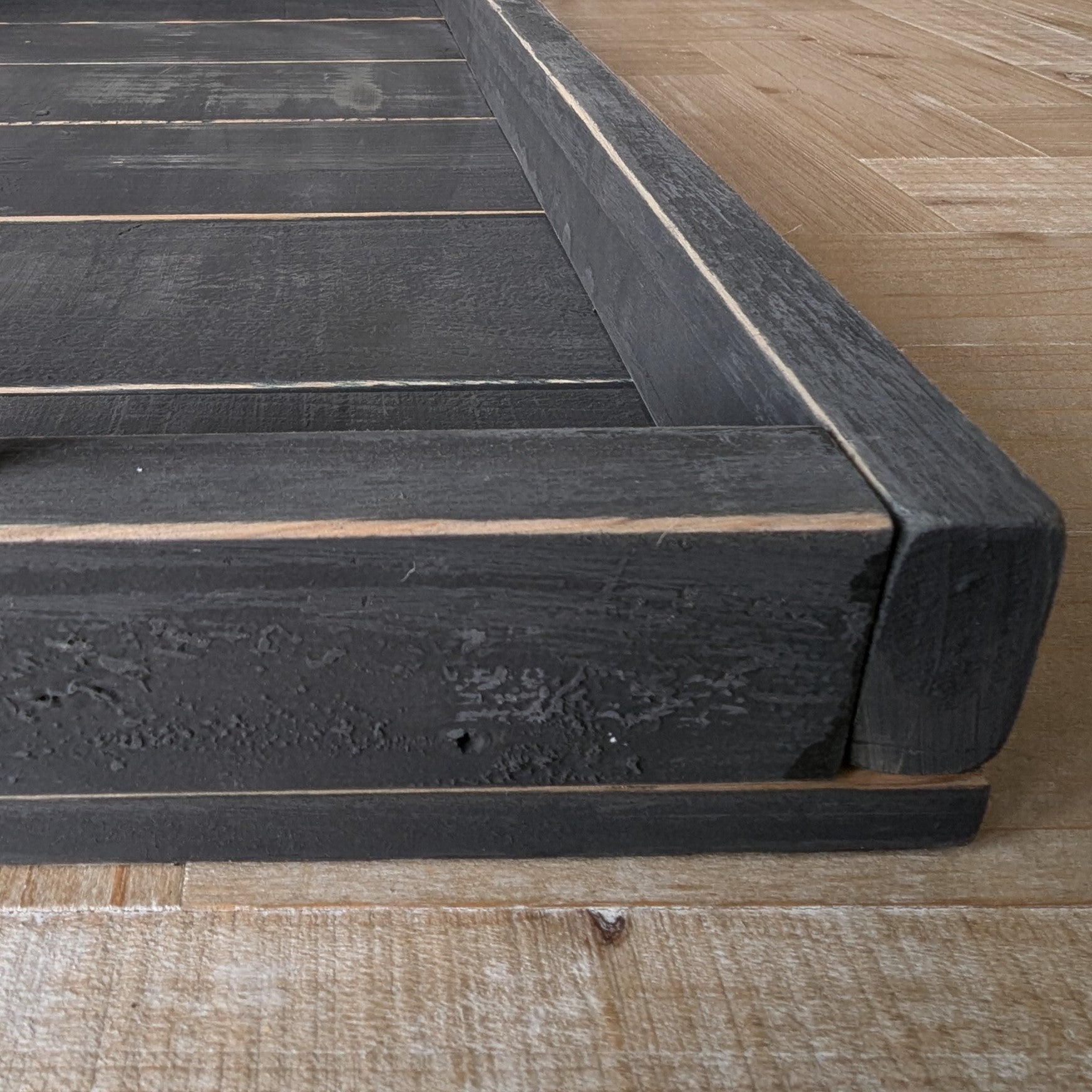 Holztablett schwarz- 58cm x 38cm