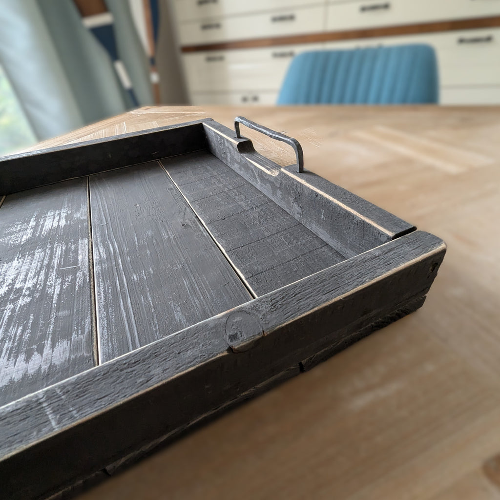 Holztablett schwarz- 58cm x 38cm