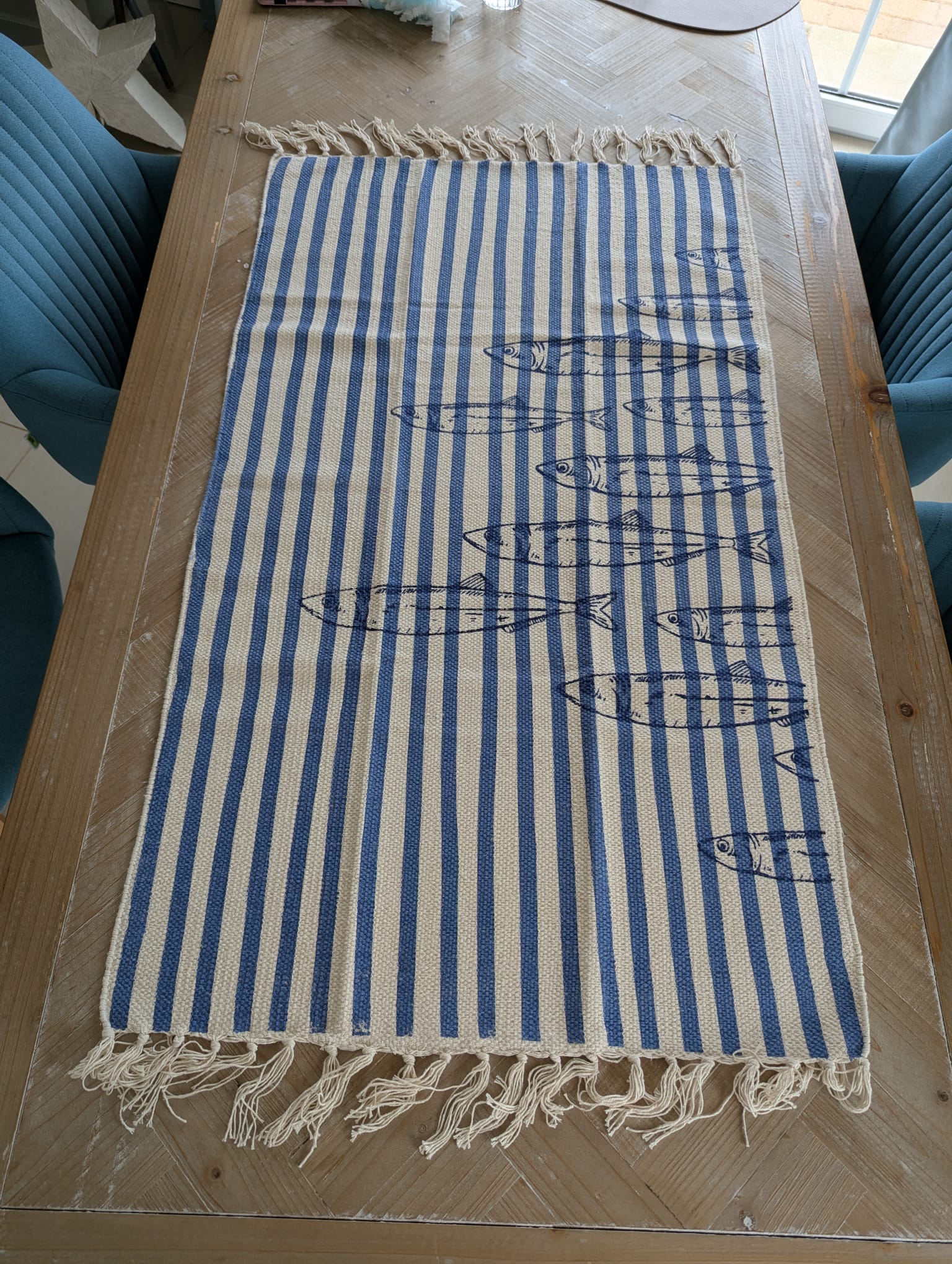 Teppich Läufer maritim gestreift