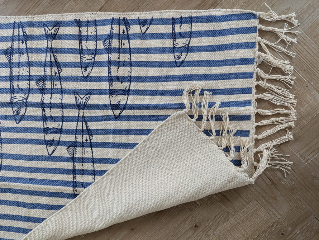 Teppich Läufer maritim gestreift