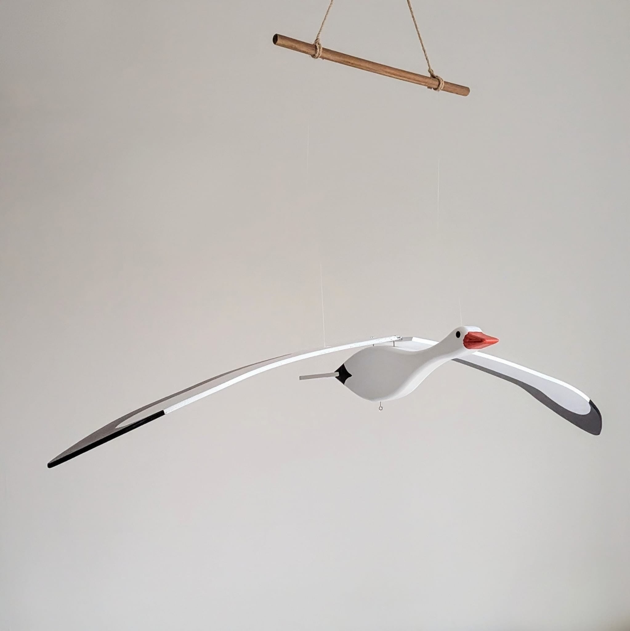 Möwe - Schwingvogel - Möwe als Mobile