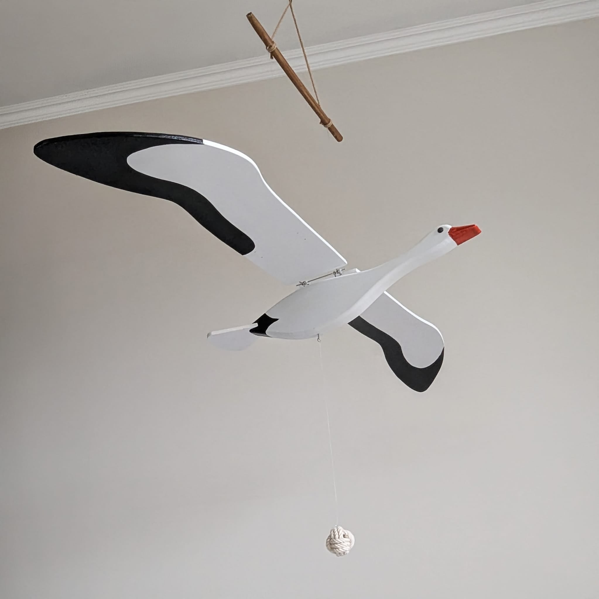 Möwe - Schwingvogel - Möwe als Mobile