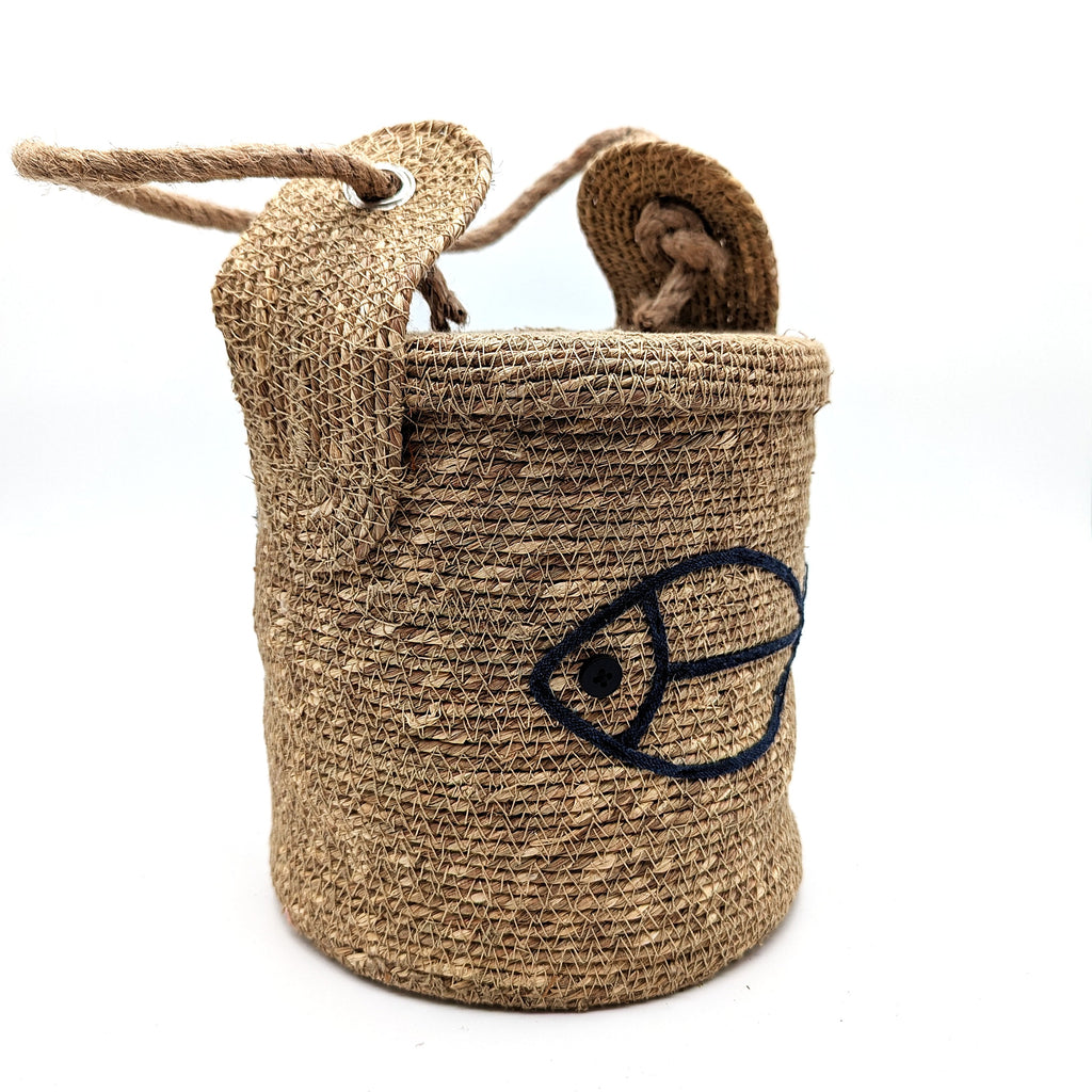 Jute Türstopper mit maritimen Motiv - zwei Varianten