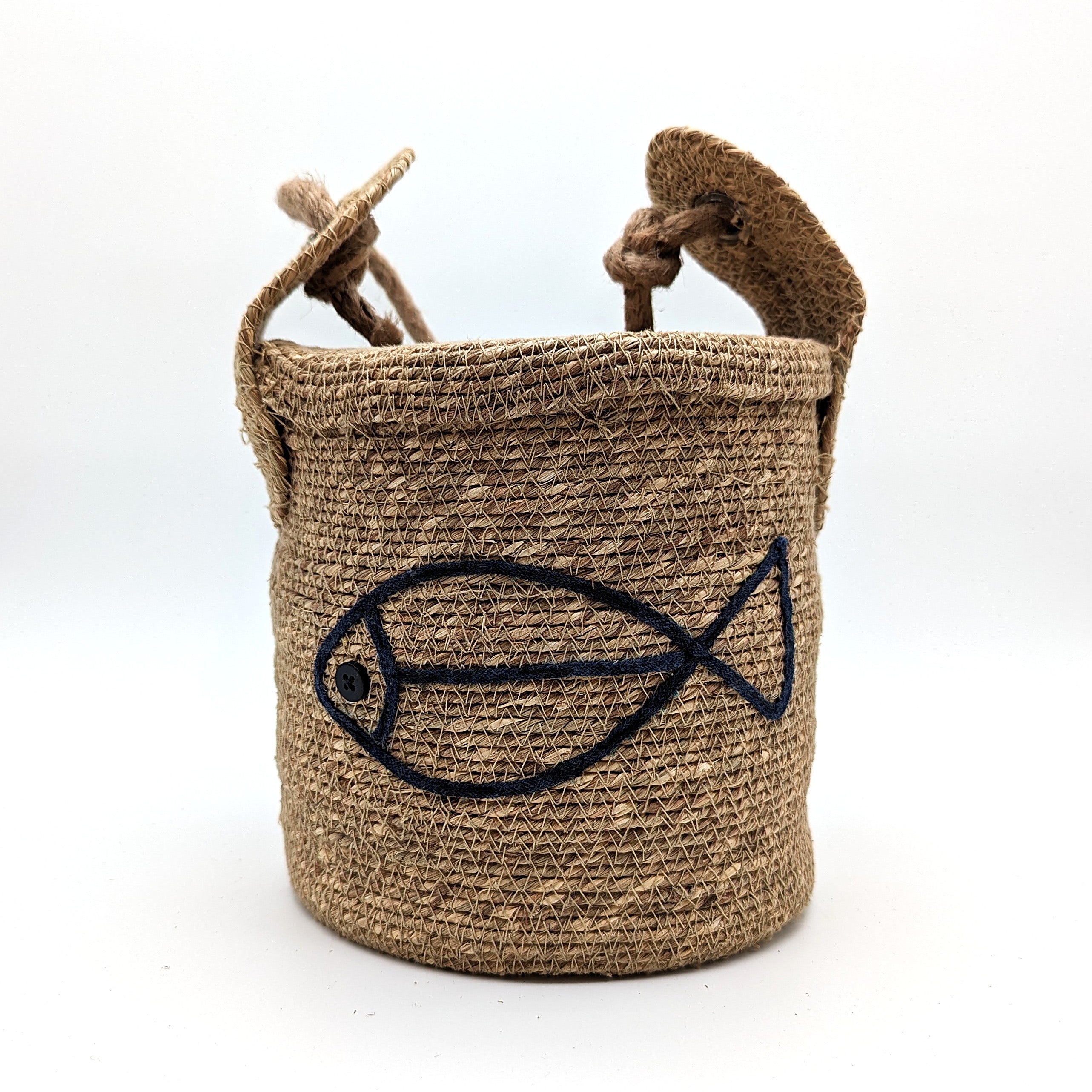 Jute Türstopper mit maritimen Motiv - zwei Varianten