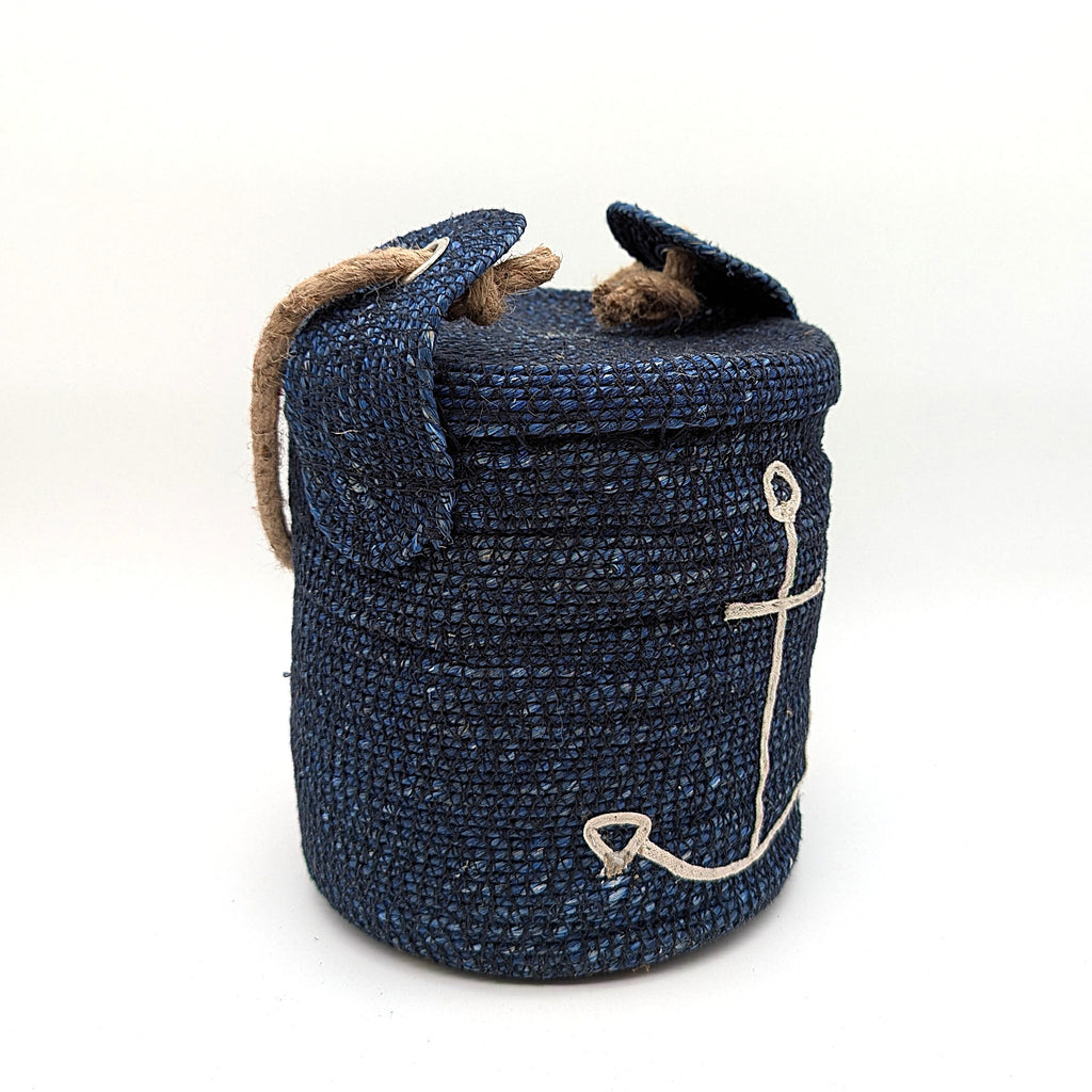 Jute Türstopper mit maritimen Motiv - zwei Varianten