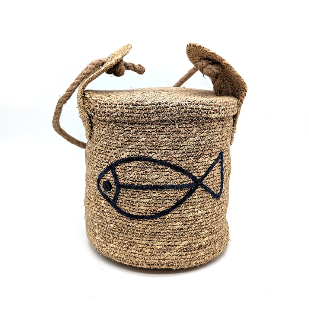 Jute Türstopper mit maritimen Motiv - zwei Varianten