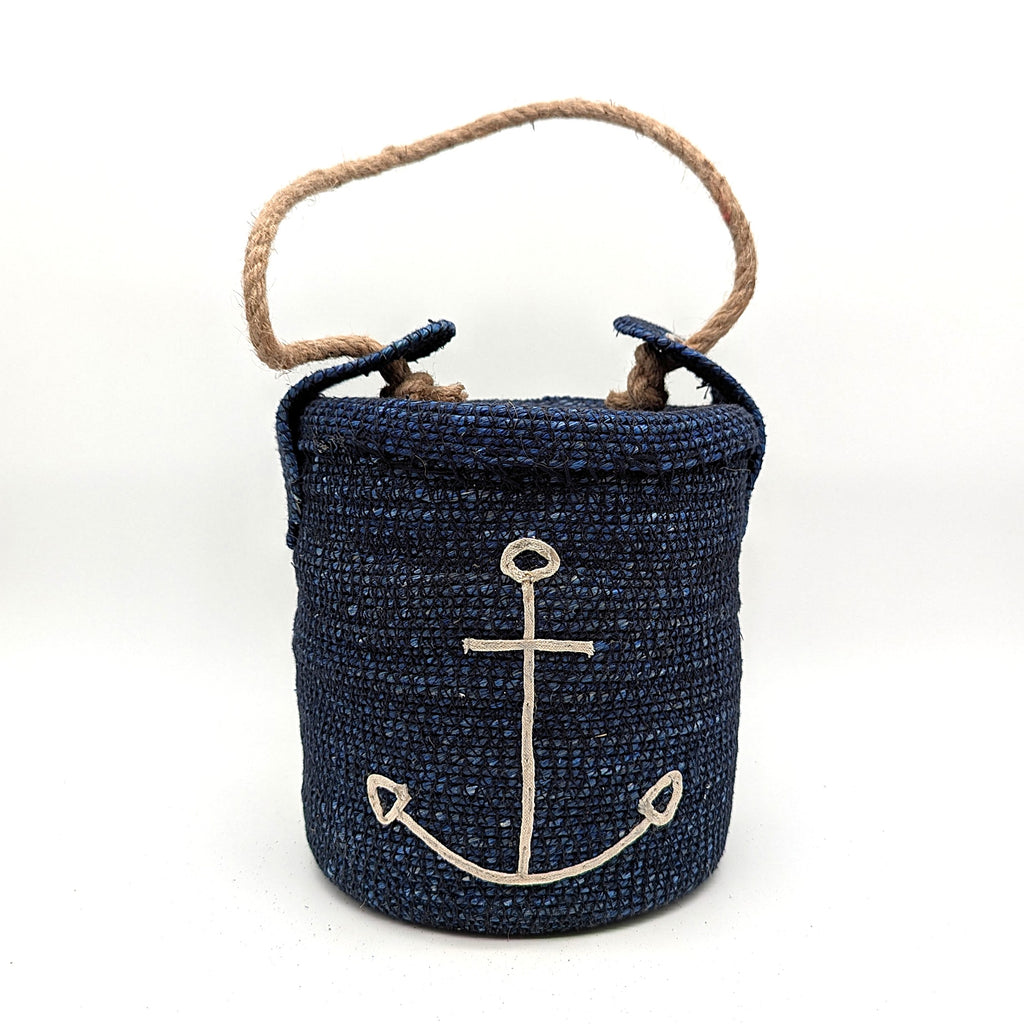 Jute Türstopper mit maritimen Motiv - zwei Varianten