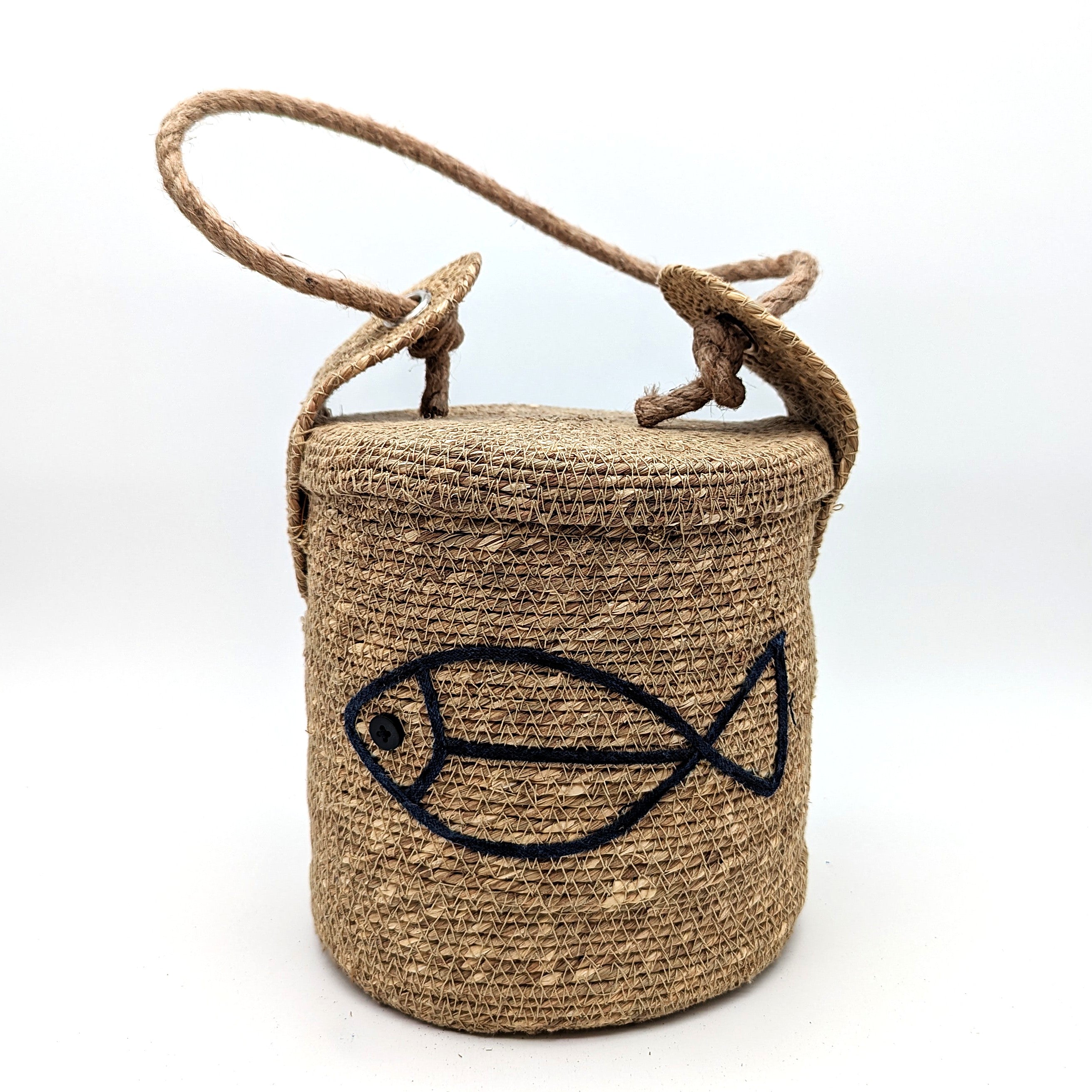 Jute Türstopper mit maritimen Motiv - zwei Varianten