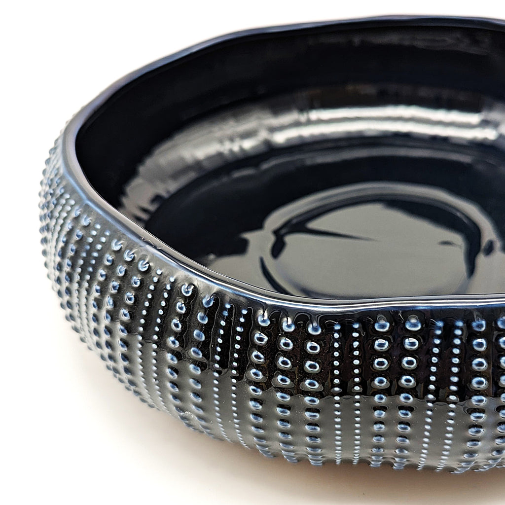 Keramik Schale Oktopus dunkelblau