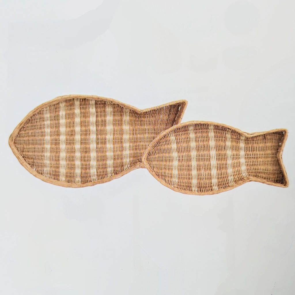 Korb Tablett Fisch - 2 Größen zur Wahl