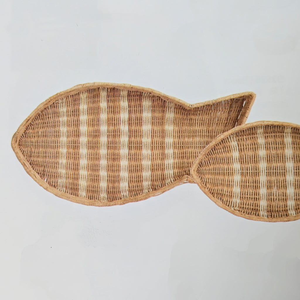 Korb Tablett Fisch - 2 Größen zur Wahl