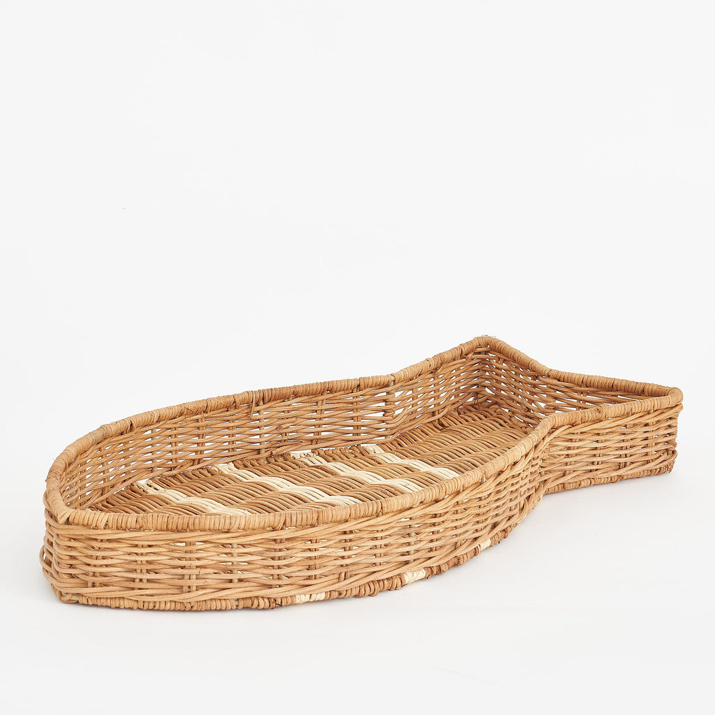 Korb Tablett Fisch - 2 Größen zur Wahl