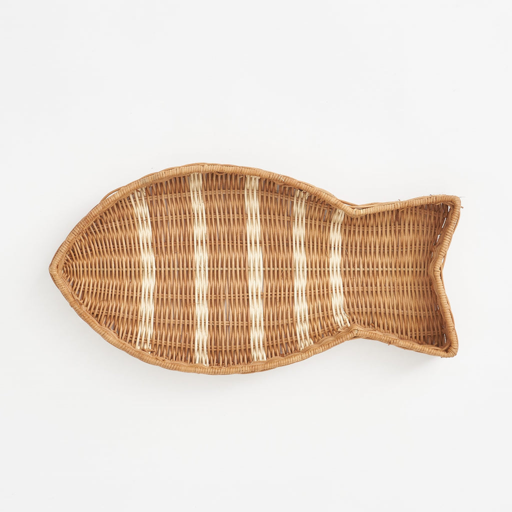 Korb Tablett Fisch - 2 Größen zur Wahl