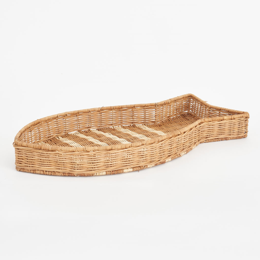 Korb Tablett Fisch - 2 Größen zur Wahl