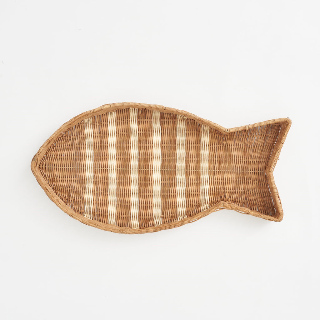 Korb Tablett Fisch - 2 Größen zur Wahl