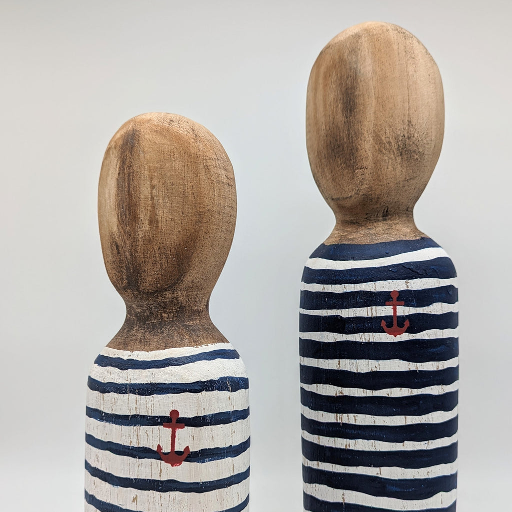 Matrose Seemann Figuren aus Holz  im Set