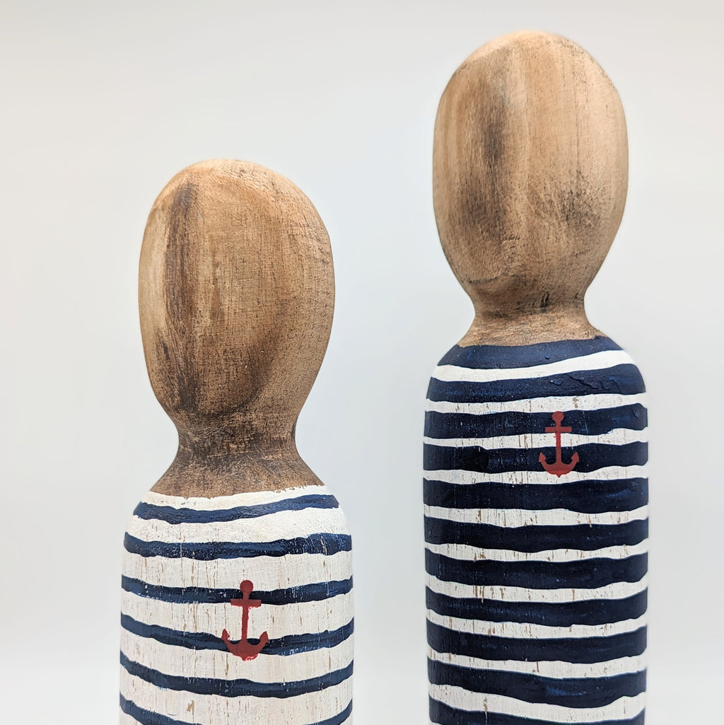 Matrose Seemann Figuren aus Holz  im Set