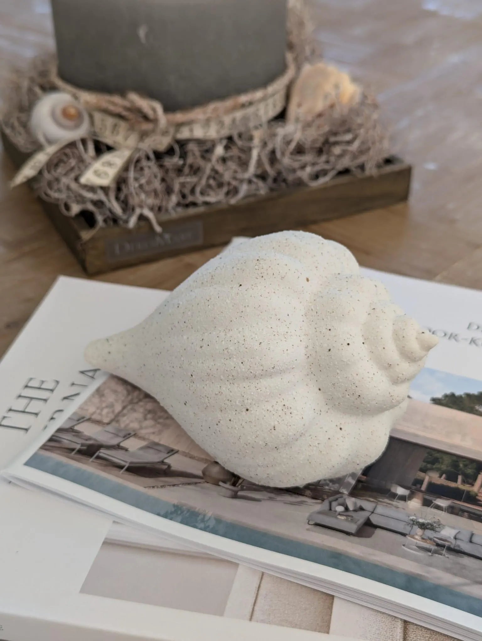 Muschel Schnecke aus Keramik