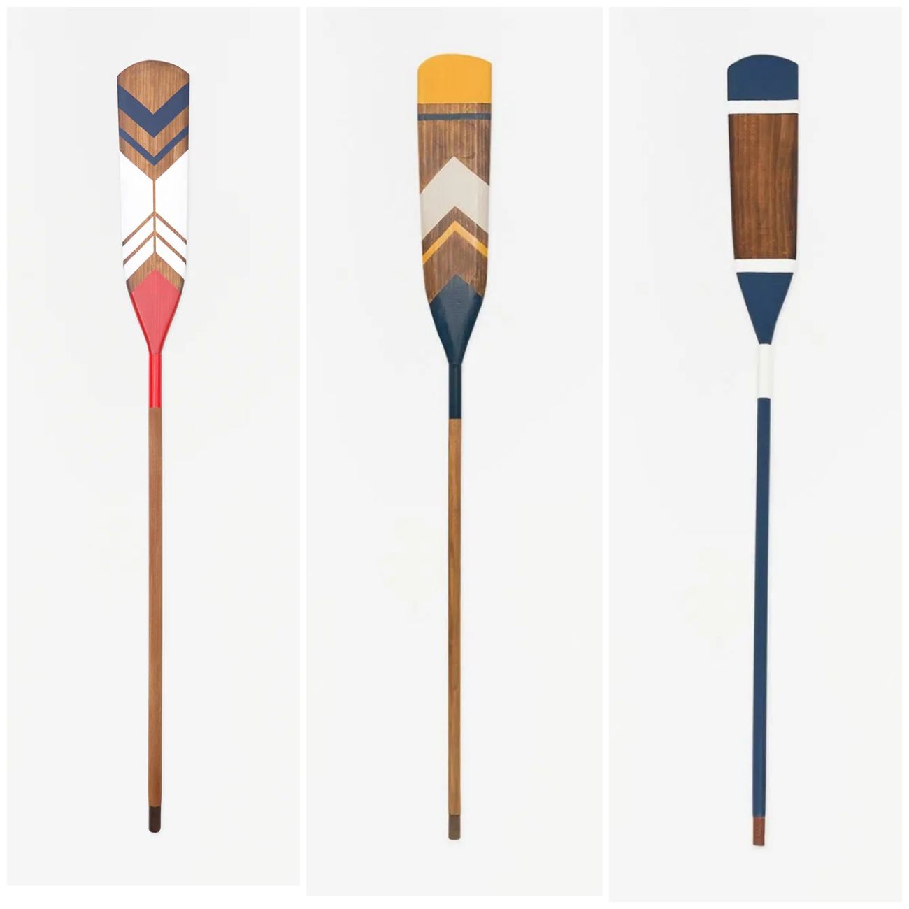 Paddel Ruder aus Holz in drei Varianten