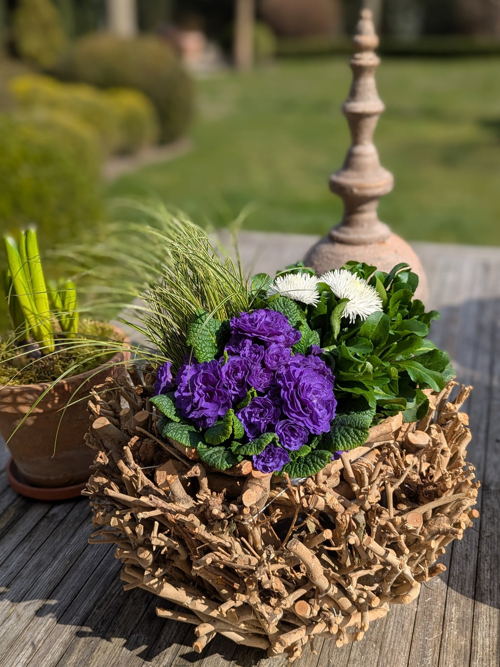 Pflanzkorb Schale Natur