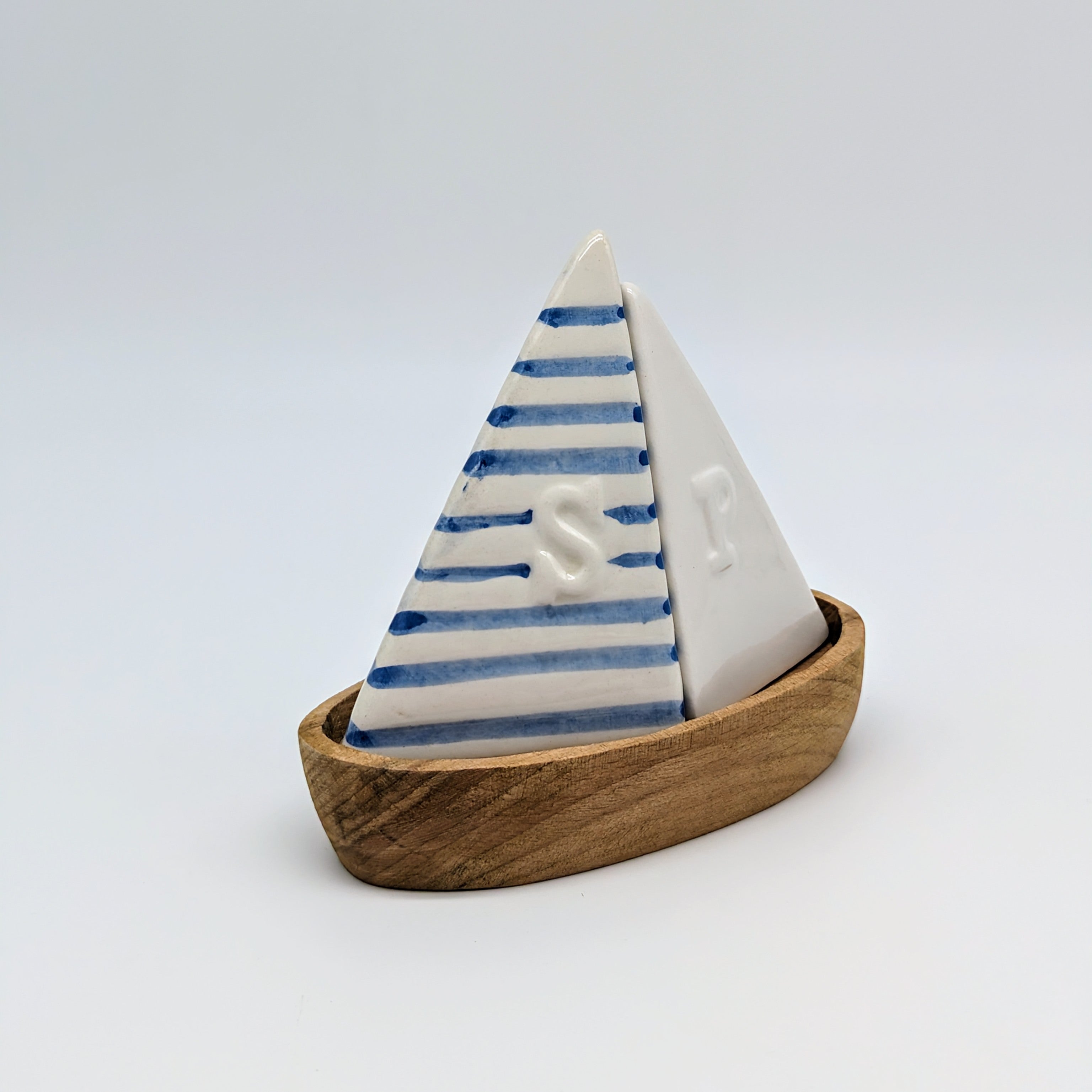 Salz Pfeffer Streuer Set - maritmes Segelboot