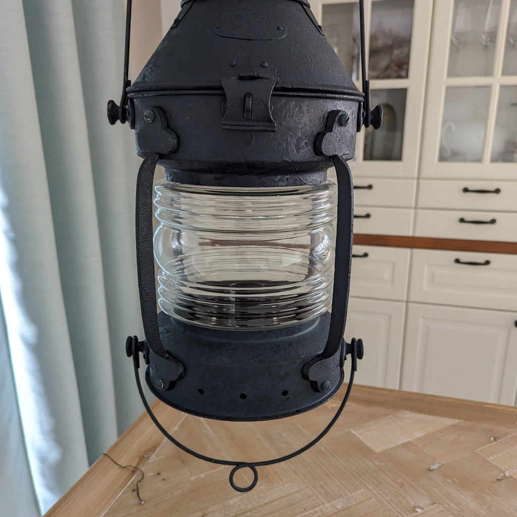 Schiffslampe Laterne Ankerlicht weiß oder blau