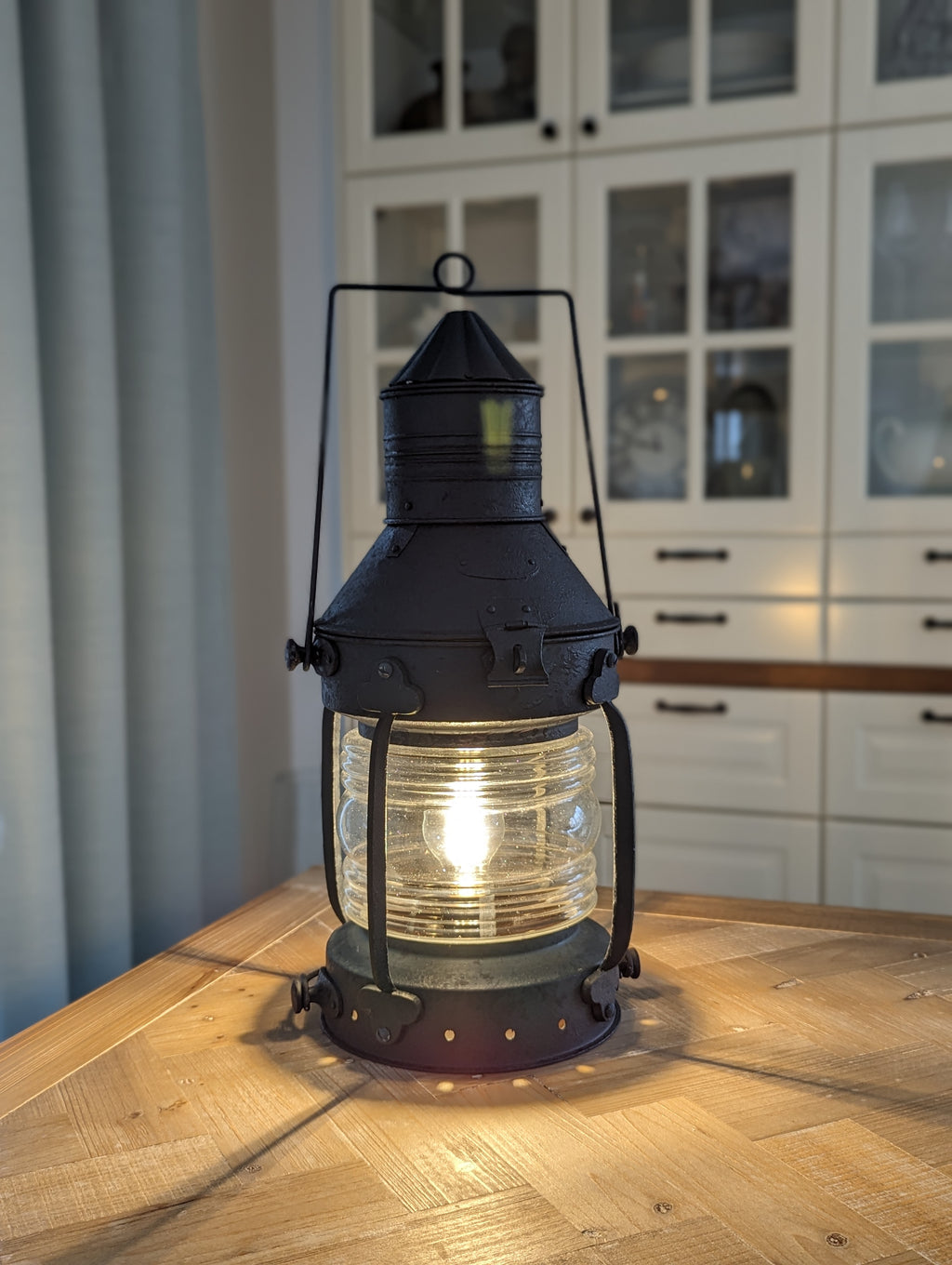 Schiffslampe Laterne Ankerlicht weiß oder blau
