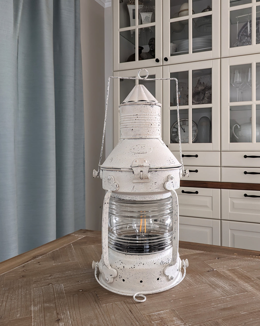 Schiffslampe Laterne Ankerlicht weiß oder blau