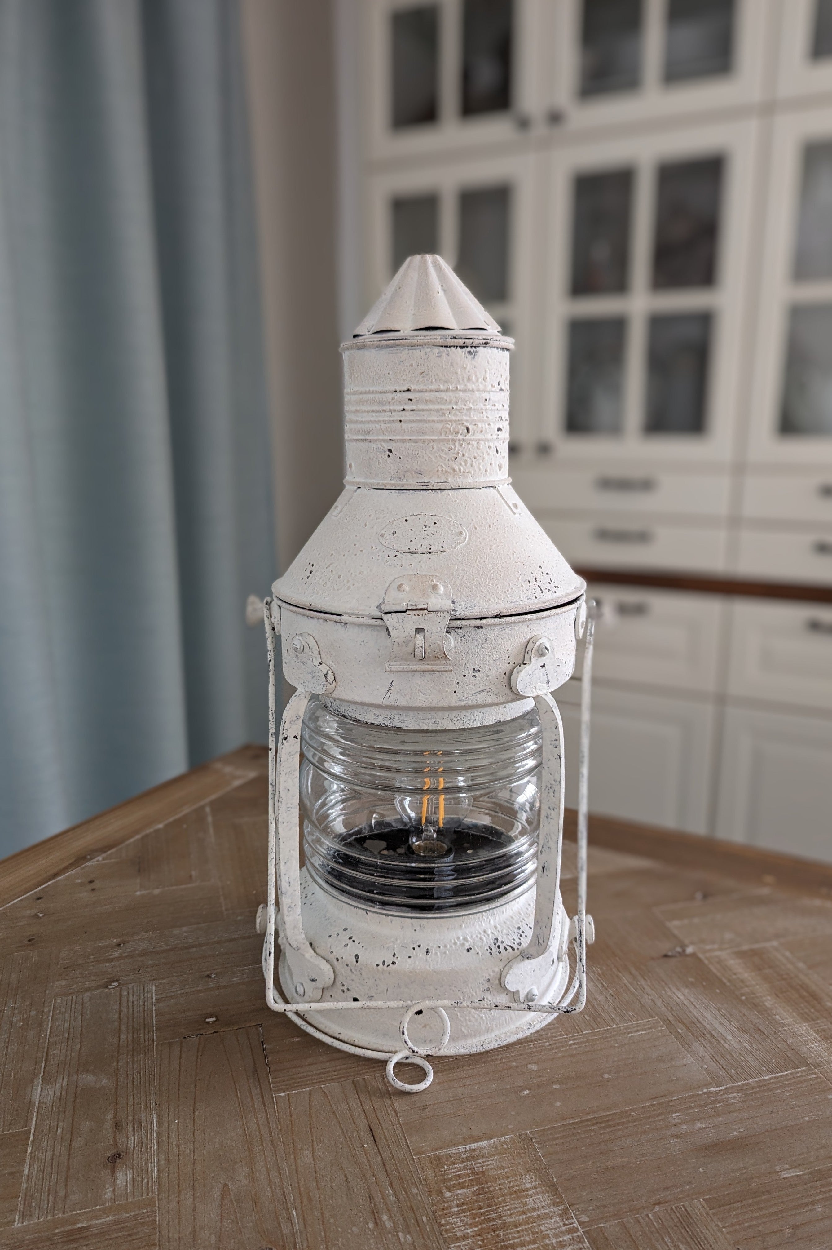 Schiffslampe Laterne Ankerlicht weiß oder blau