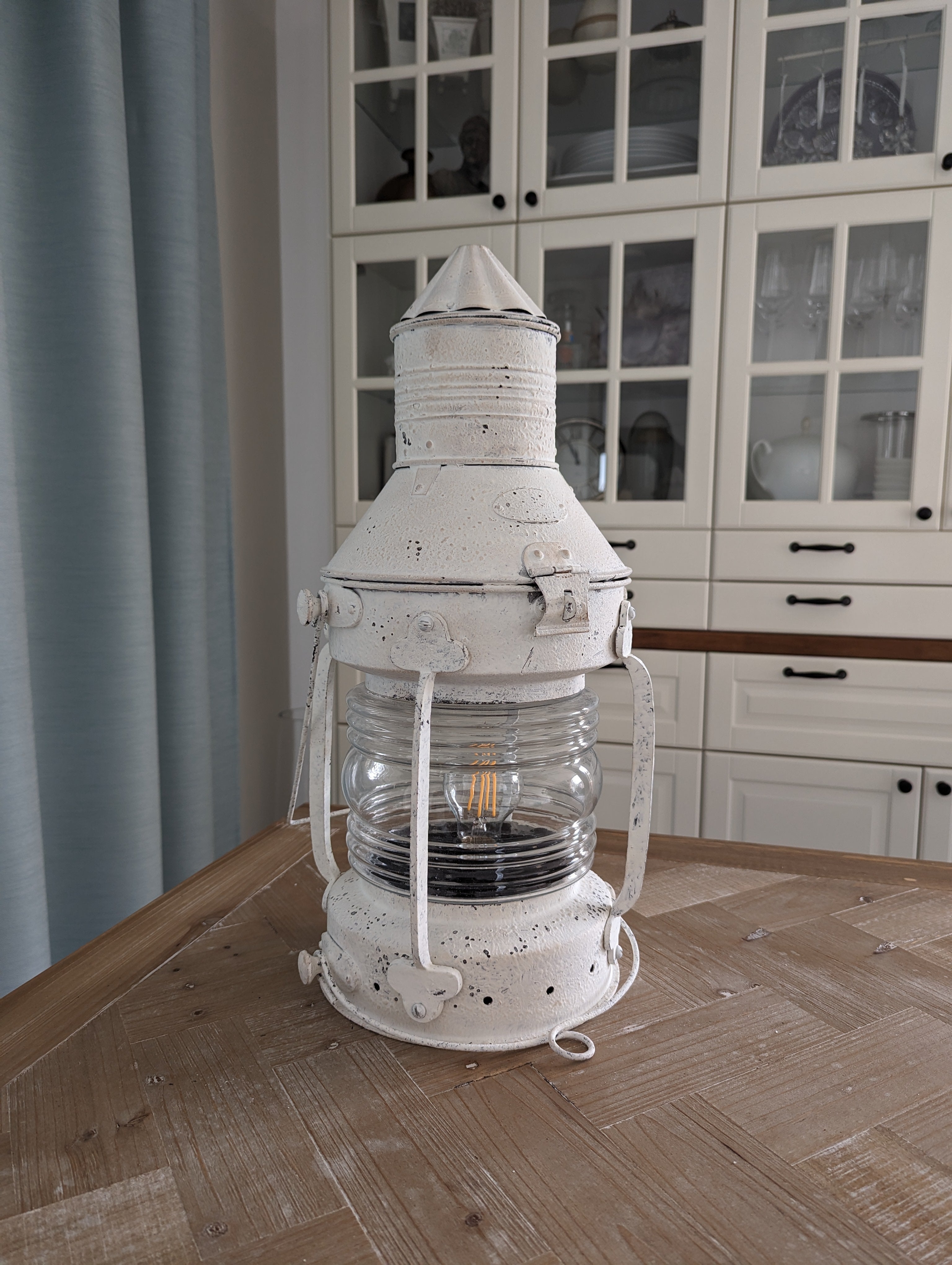 Schiffslampe Laterne Ankerlicht weiß oder blau