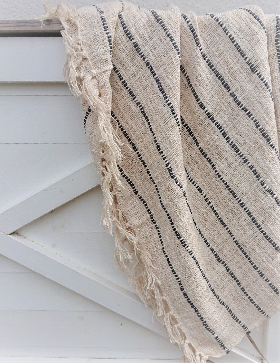 Sommerliches Plaid  „Küstenwind“