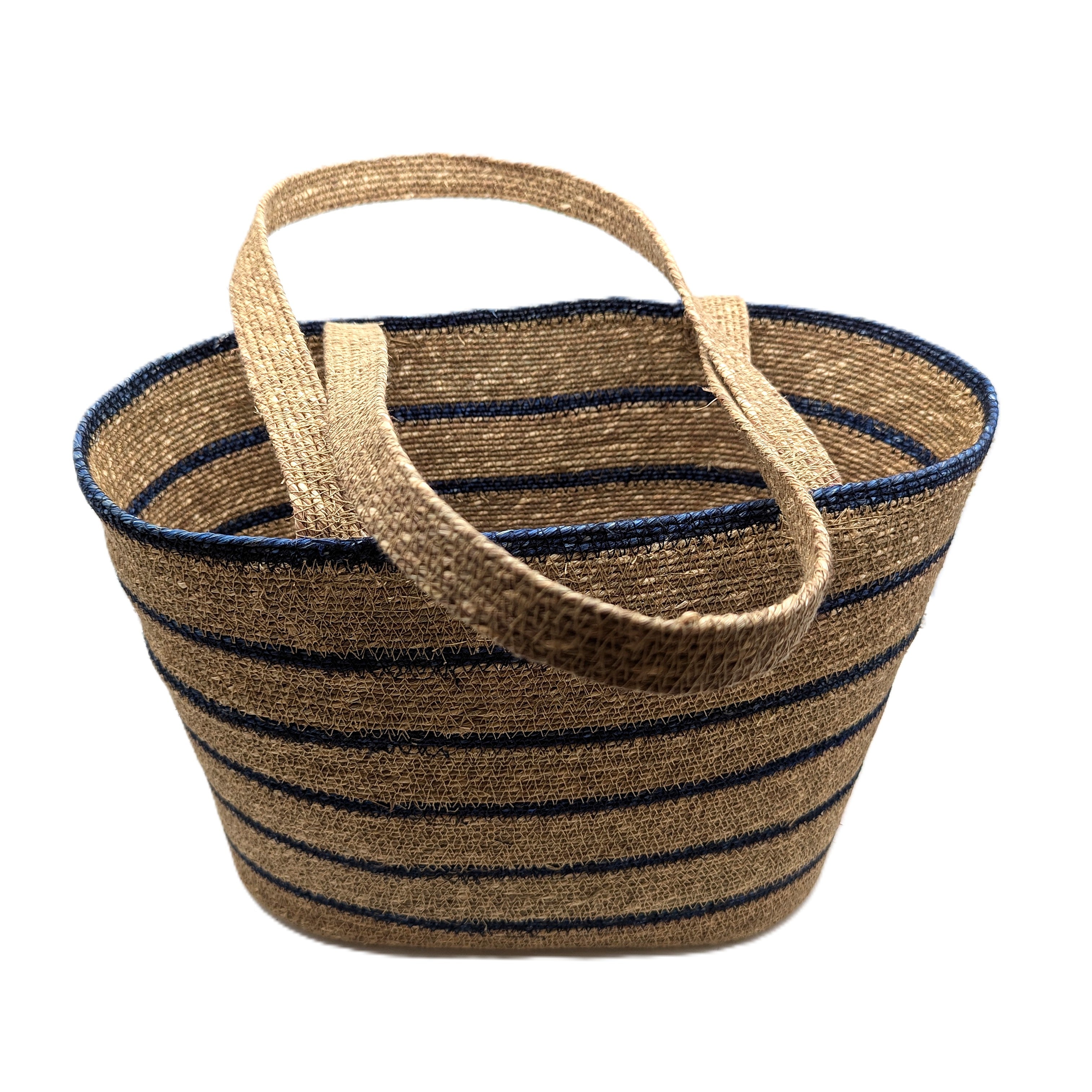 Strandtasche Jute gestreift