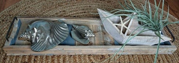 Schmales Holztablett - 78cm x 20cm