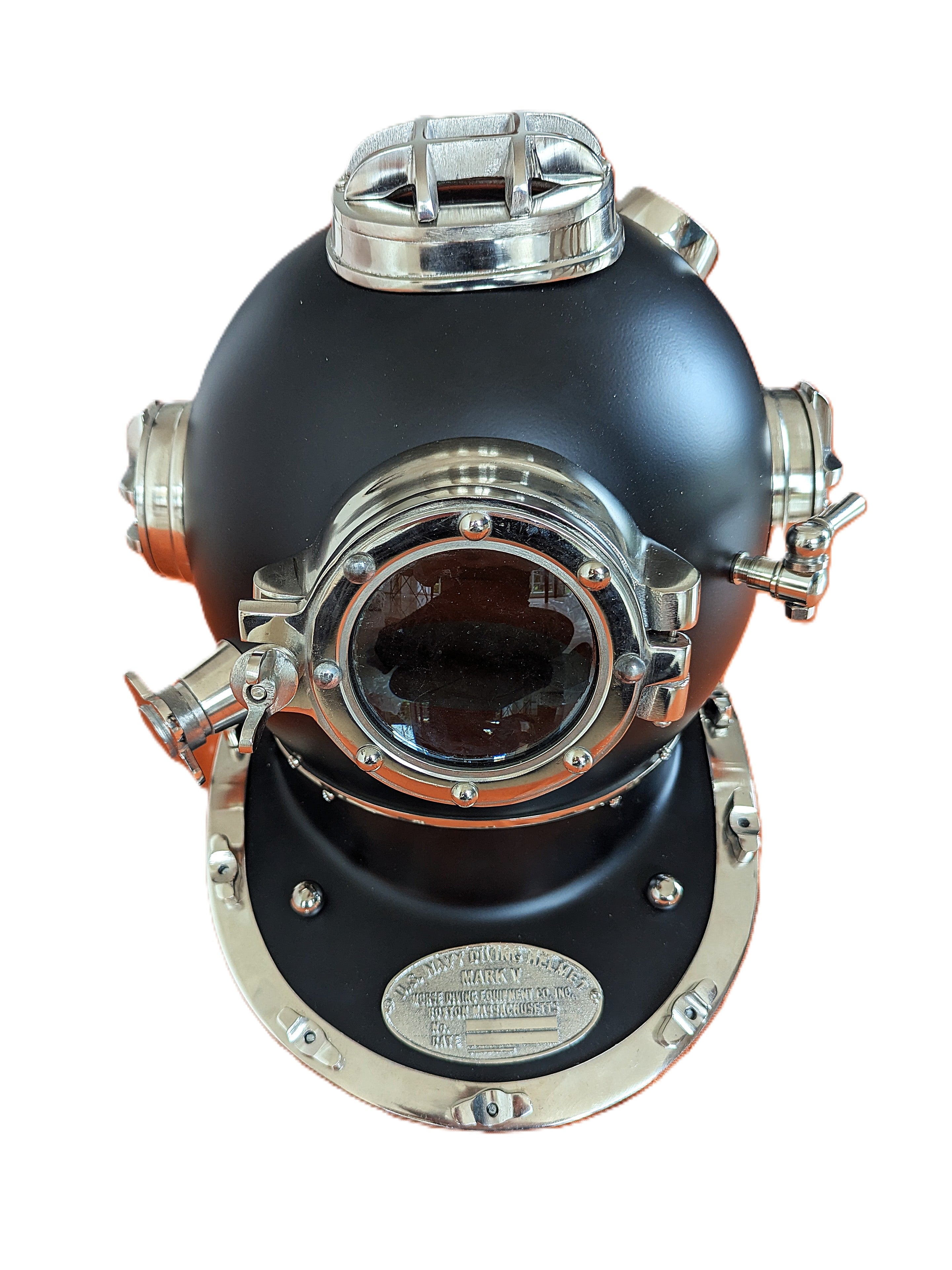 Taucherhelm Taucherglocke Schwarz Silber