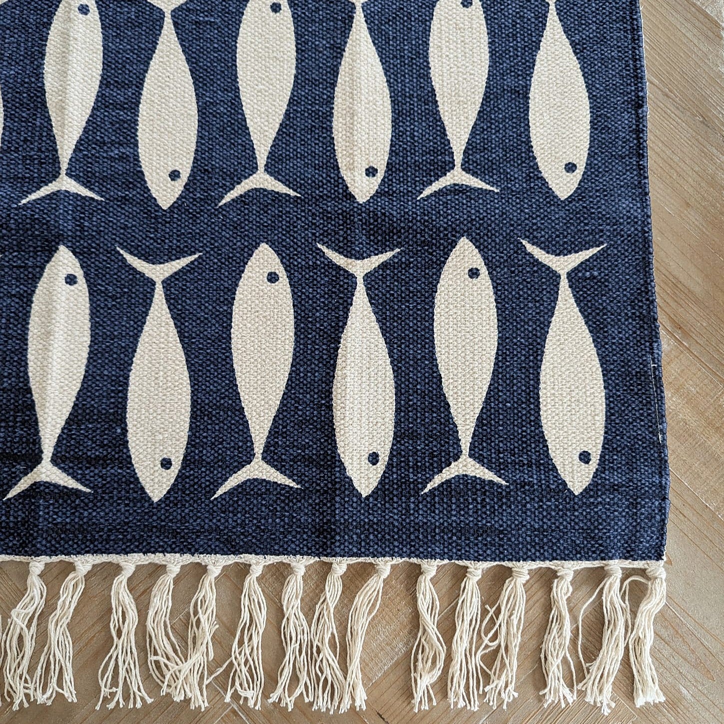 Teppich Läufer blau maritim