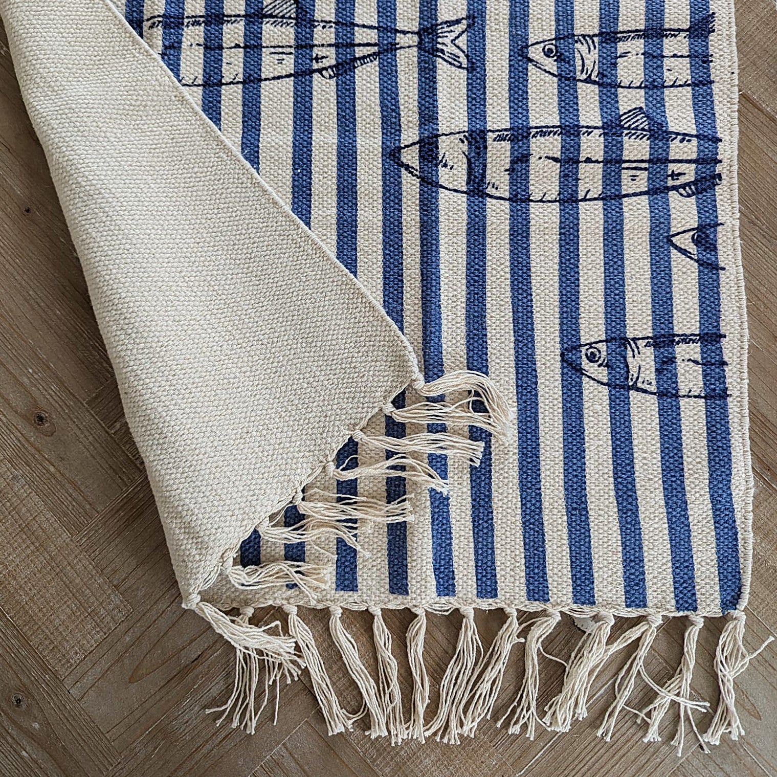 Teppich Läufer maritim gestreift