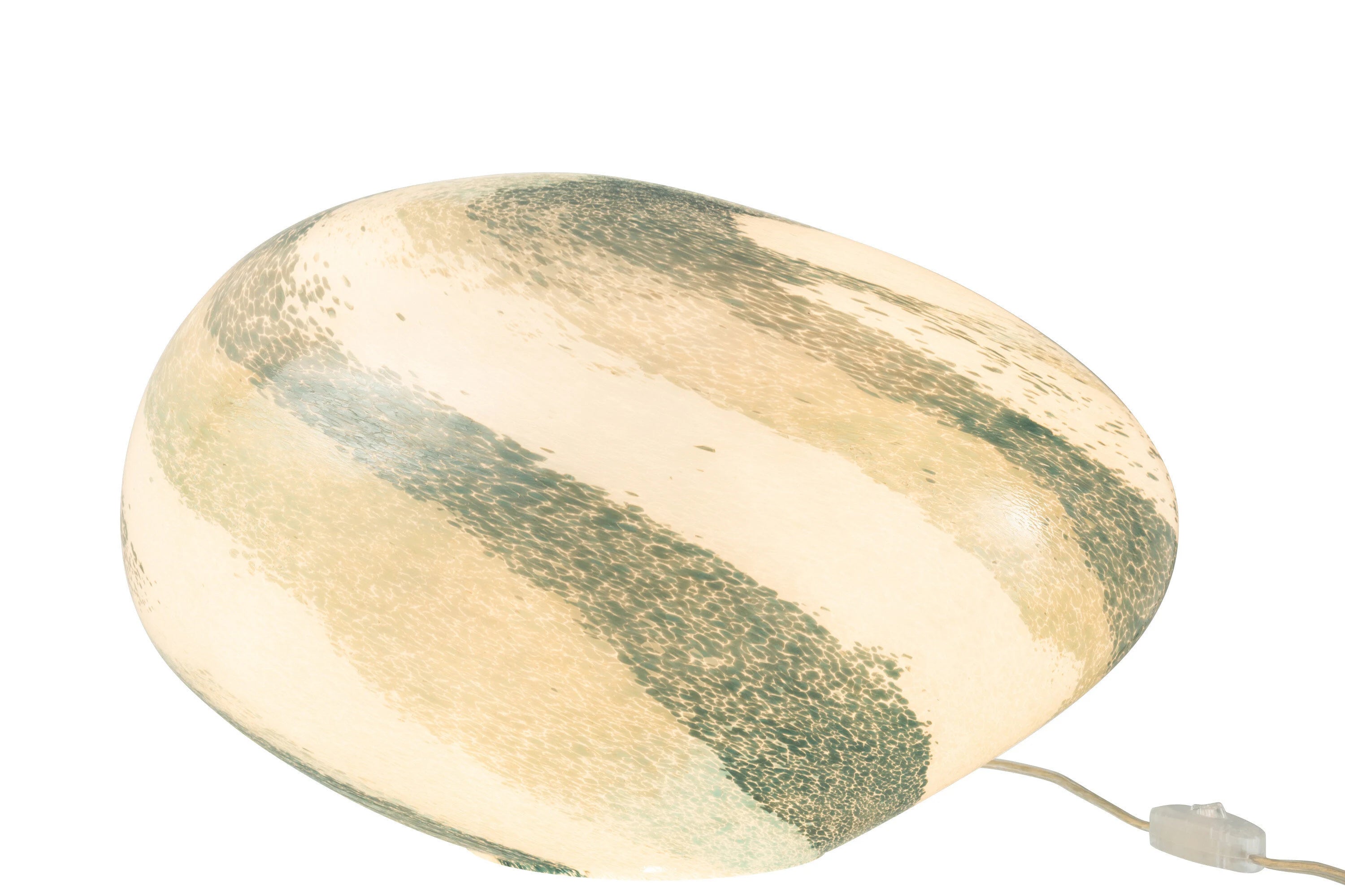 Türkis-Beige Glaslampe