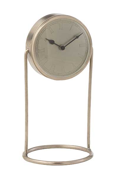 Retro-Silber-Tischuhr