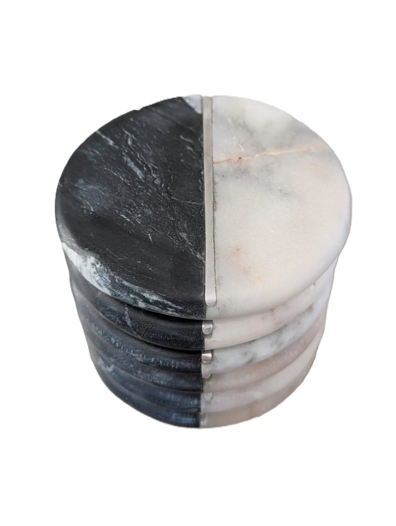 6er-Untersetzer-Set aus Marmor