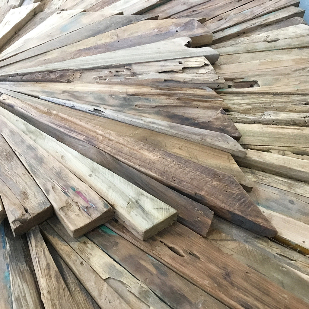 Großes handgefertigtes 3D-Holzwandbild