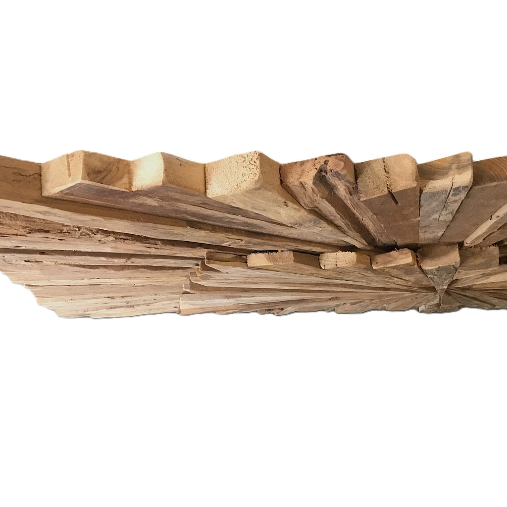 Großes handgefertigtes 3D-Holzwandbild