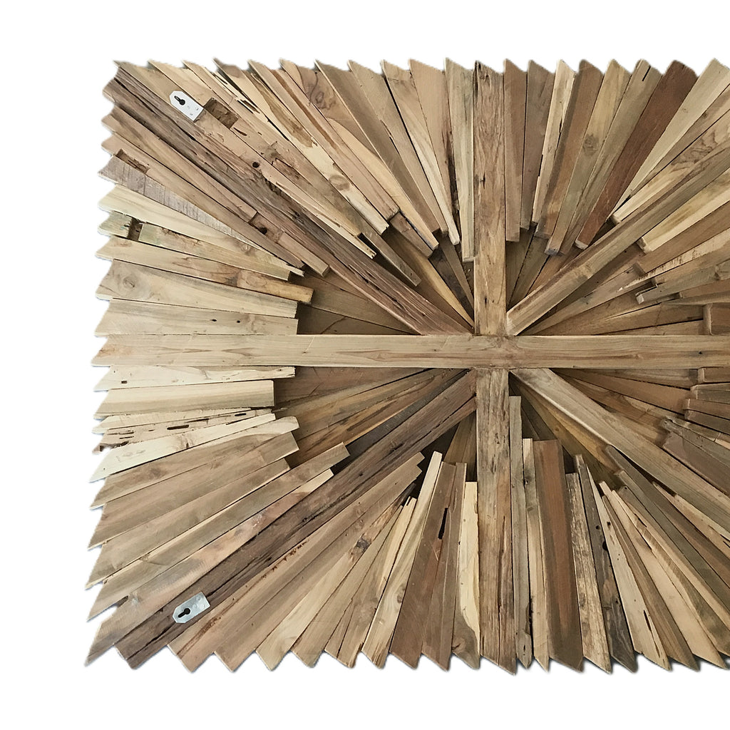 Großes handgefertigtes 3D-Holzwandbild